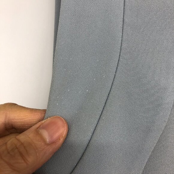 BCBGMaxAzria Alysha Slate Blue Grey Cowl Sleeve Mini Sheath Dress size 2 - Picture 14 of 16